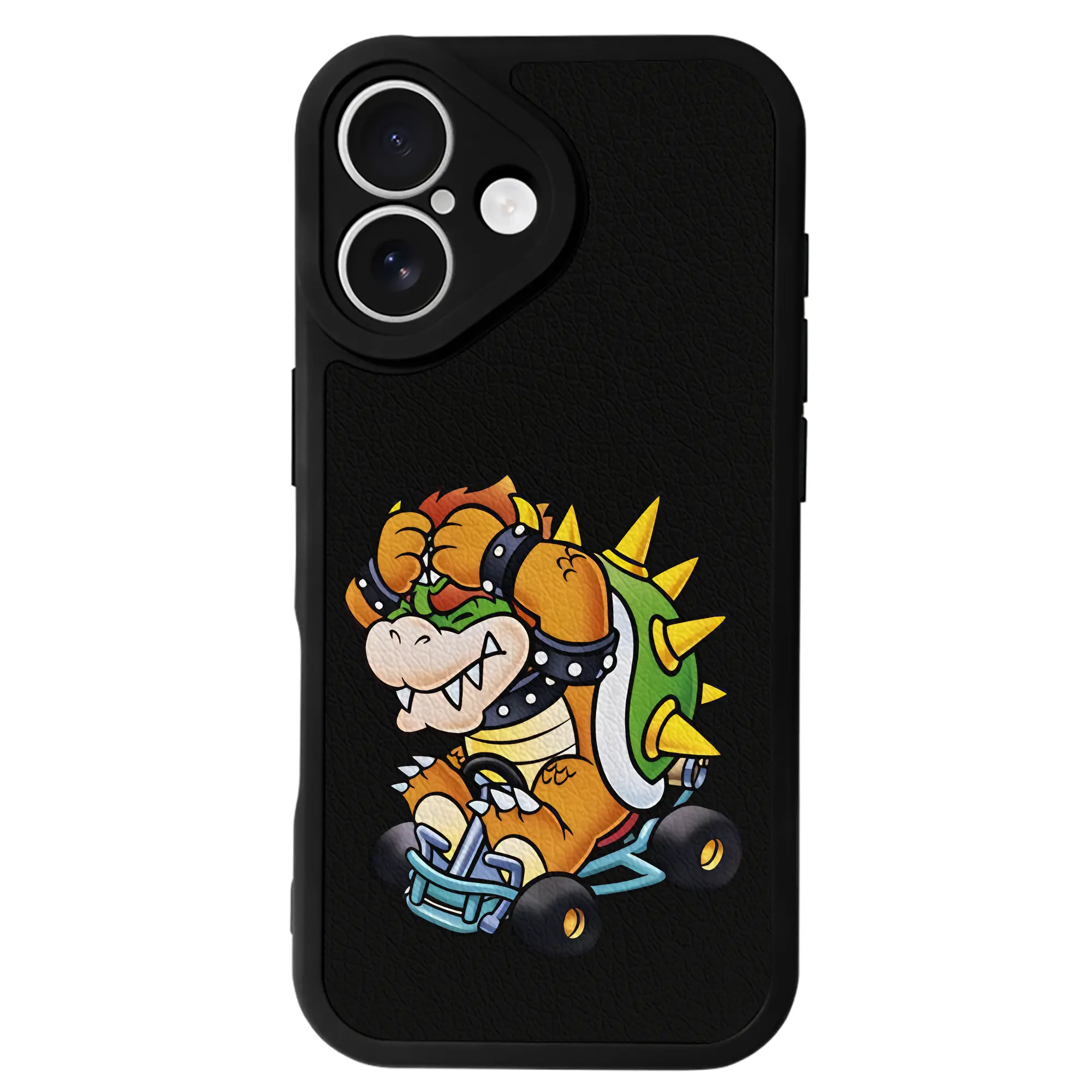 マリオ グッズ クッパ - IPhone 16シリーズ対応 ・ シリコンスマホケース ・ レザー調 ・ 高精度フィット ・ 耐衝撃 ・ ワイヤレス充電対応 ・ 精密カット